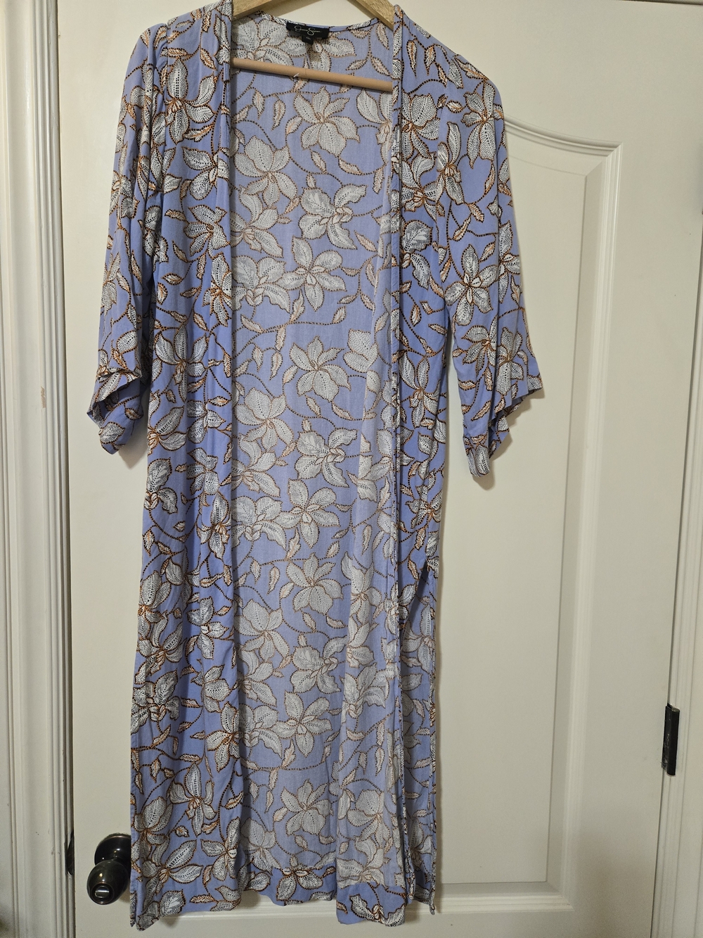 Jessica Simpson Lavender Floral Duster Kimono